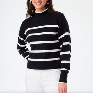 J.Crew Factory Striped Mockneck Sweater (Size XS)